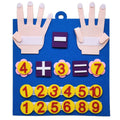 Jeu de Calcul Montessori Ouvéa – Apprendre à Compter avec les Doigts en Feutre